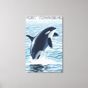 Lienzo Puerto Townsend, salto de WashingtonOrca