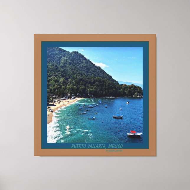 Lienzo Puerto Vallarta, México (Anverso)