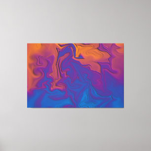 Lienzo Puesta de sol abstracta