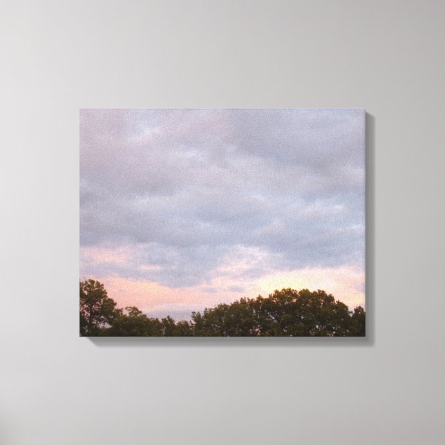 Lienzo Puesta de sol después de la tormenta (Anverso)