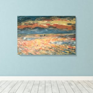 Lienzo Puesta de sol en el mar por Pierre Renoir, Bella A