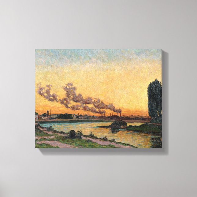Lienzo Puesta de sol en marfil, c.1872-73 (Anverso)
