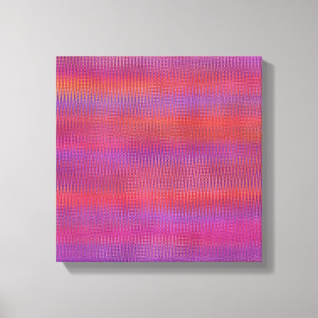 Lienzo Puesta de sol en zigzag (Anverso)