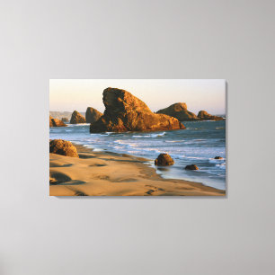 Lienzo Puesta de sol, Meyers Beach, Oregon, EE. UU.