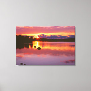 Lienzo Puesta de sol sobre la bahía de Alexander