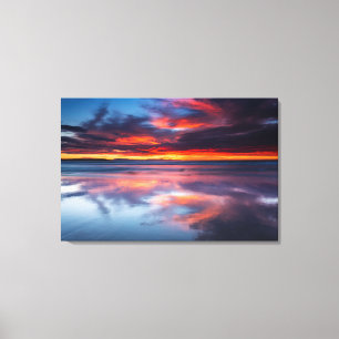 Lienzo Puesta de sol sobre las Islas del Canal, CA