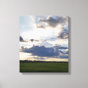 Lienzo Puesta de sol temprana