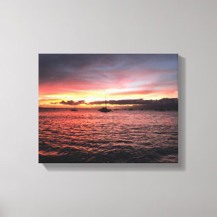 Lienzo Puesta del sol en Maui