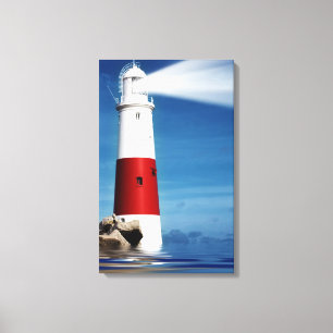 Lienzo Puesto de observación del faro en el mar