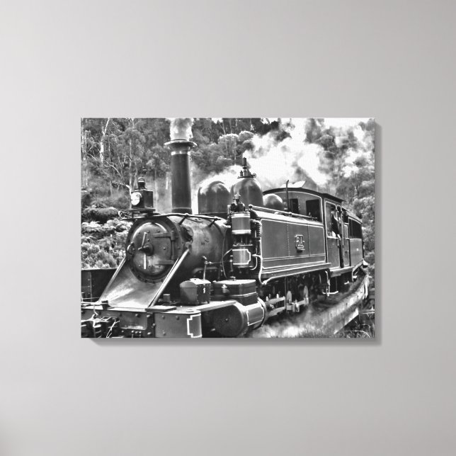 Lienzo Puffing Billy Viejo Tren al Vapor (Anverso)