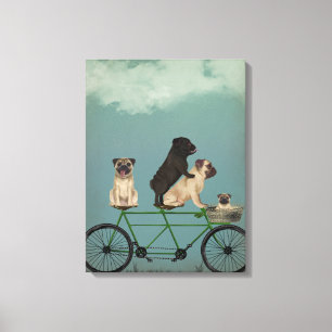 Lienzo Pug Tandem