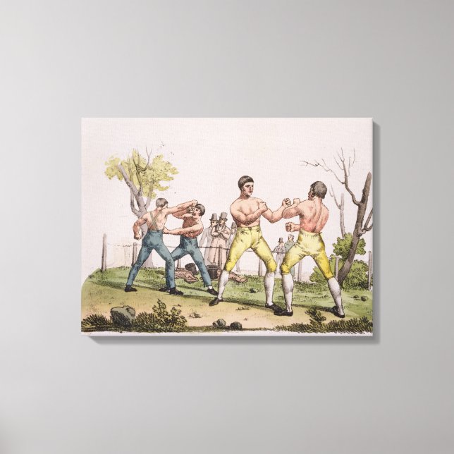 Lienzo Pugilistas, plato 31 de 'La historia de la nación' (Anverso)
