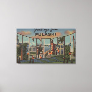 Lienzo Pulaski, Tennessee - Escenas de letras grandes