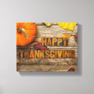 Lienzo Pulga seca de calabaza de Acción de Gracias de Sli