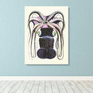 Lienzo Pulpo o Calamar Gigante, Animal de Vida Marina Ant