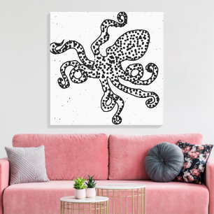 Lienzo Pulpo Vintage
