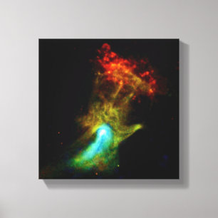 Lienzo Pulsar B1509 - Nebulosa de Rayos X Mano de Dios Fo