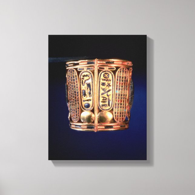 Lienzo Pulsera con el cartouche de Psusennes I (Anverso)