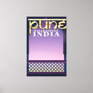 Lienzo Pune, Maharashtra India cartel de vacaciones