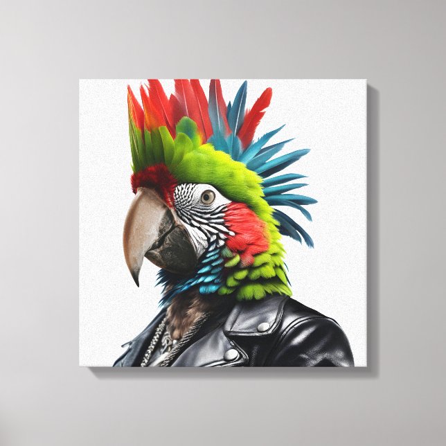 Lienzo Punk Parrot (Anverso)