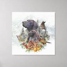 Puntero alemán de corta duración en invierno