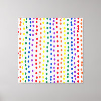 Puntos de golosinas arcoiris sobre blanco