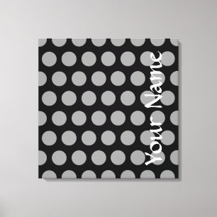 Lienzo Puntos de humor marroquí negro