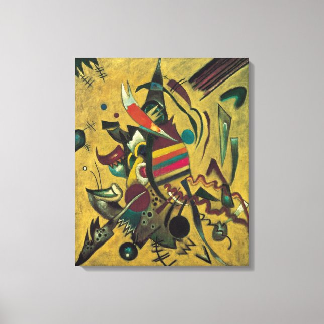 Lienzo Puntos de Wassily Kandinsky, expresionismo vintage (Anverso)