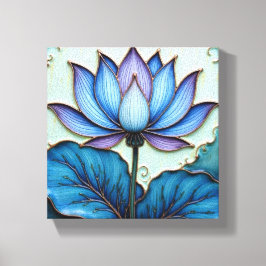 Lienzo Purple and Blue Lotus
