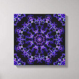 Lienzo Purple Fractal Mandala