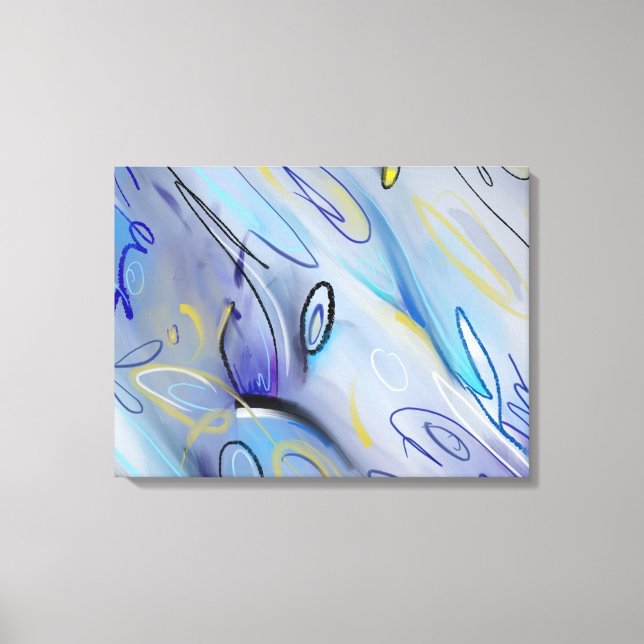 Lienzo Púrpura abstracto (Anverso)