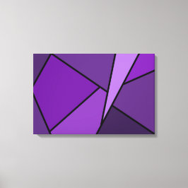 Lienzo Púrpura abstracto de polígonos