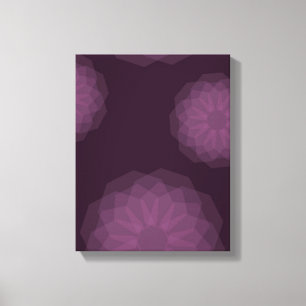 Lienzo Púrpura, fresca, moderna, simple y floral abstract