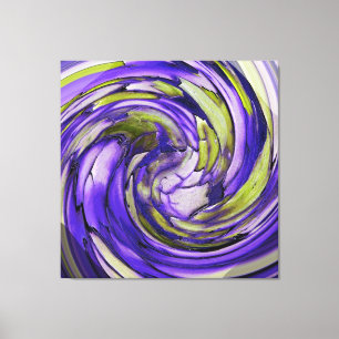 Lienzo Púrpura N Olive Abstract Dolphin vs Eagle Canvas