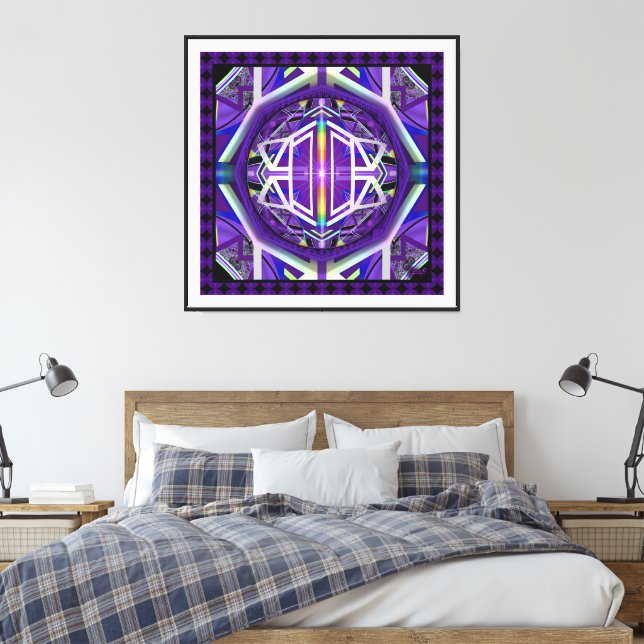 Lienzo púrpura w3 (Insitu(Dormitorio))