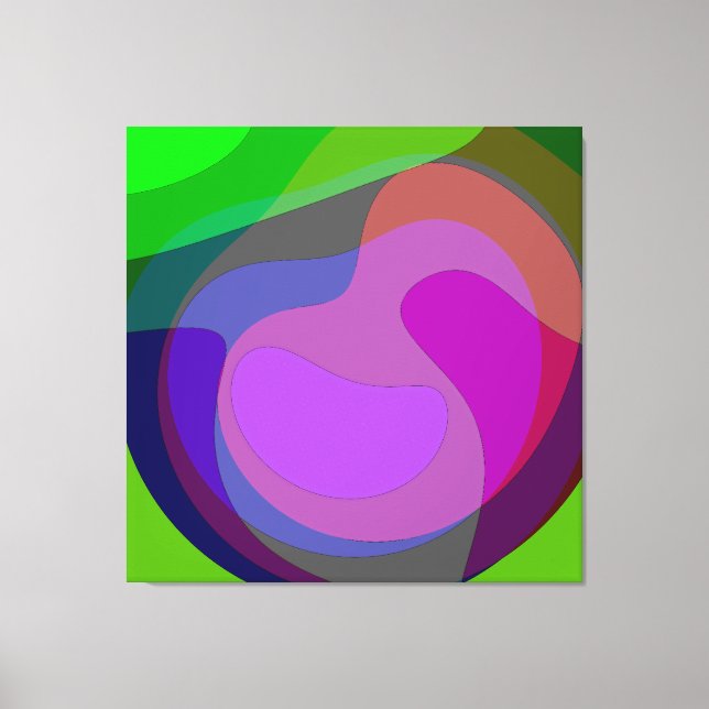 Lienzo Púrpura Y Verde 403 (Anverso)