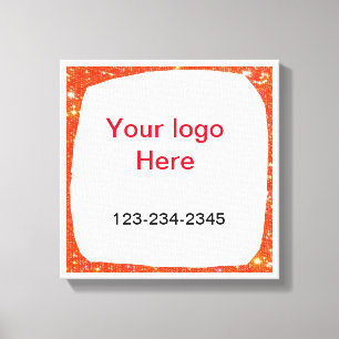 Lienzo Purpurina brillante verde simple añada su número d