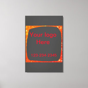 Lienzo Purpurina brillante verde simple añada su número d