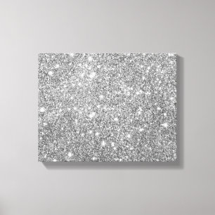 Lienzo Purpurina Plata Sparkles
