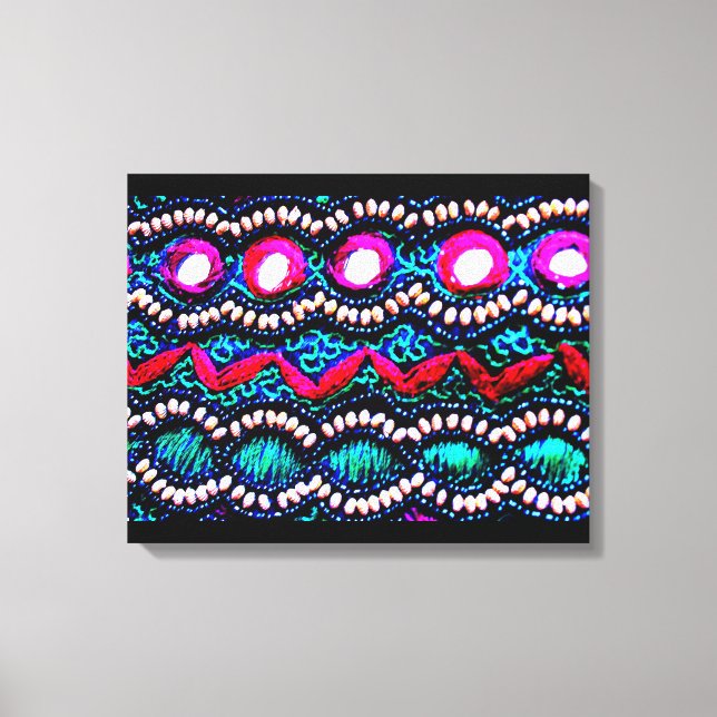 Lienzo Purse Embroidery de India (Anverso)