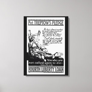Lienzo Pvt. El compromiso de Treptow.  "Imagen fight_War