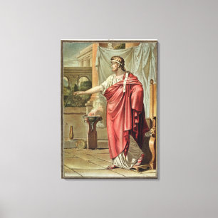 Lienzo Pyrrhus, traje para "Andromache" por Jean Racine,