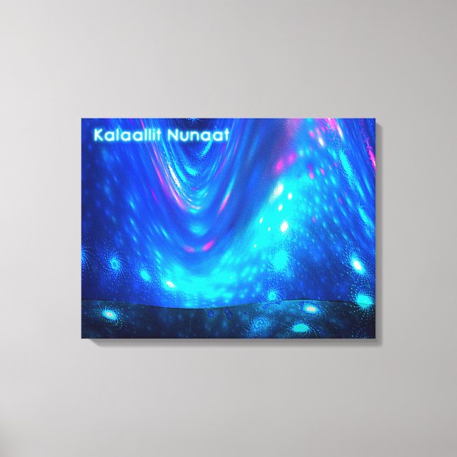 Lienzo Qaanaaq - Luces del Norte (Anverso)
