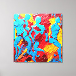 Lienzo Quadro Abstrato em Canvas A Reconstrução Humana