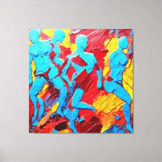 Lienzo Quadro Abstrato em Canvas A Reconstrução Humana