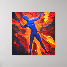 Lienzo Quadro Abstrato em Canvas O Construtor dos Átomos