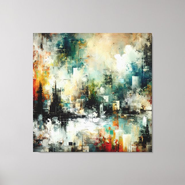 Lienzo Quadro Abstrato várias cores (Anverso)