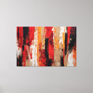 Lienzo Quadro Abstrato Vermelho, preto etc... em Canvas