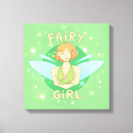 Lienzo Quadro de fada com escrito "Fairy Girl"