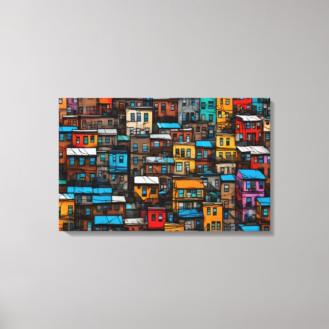 Lienzo Quadro decorativo favela Impressão em Canva (Anverso)